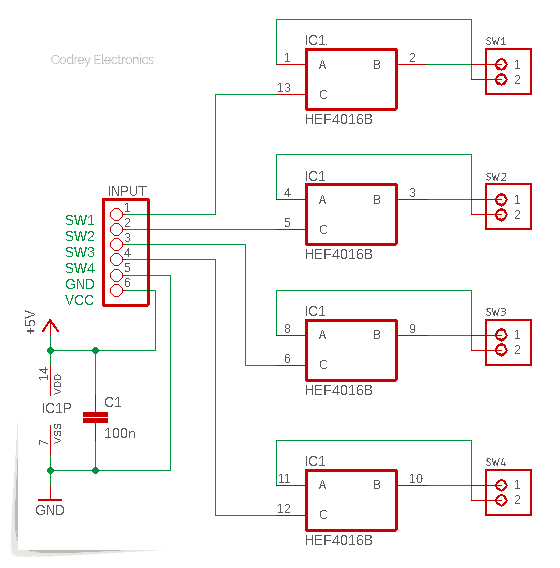 HEF4016B Module v1