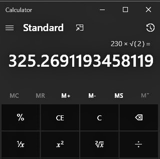 AC Peak Calc