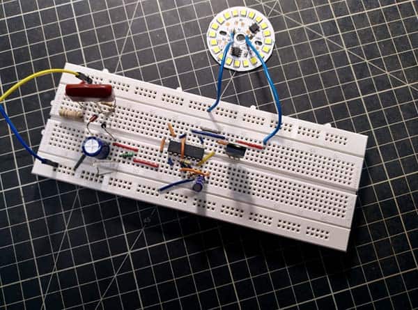 Ground Uplighter Breadboard Test