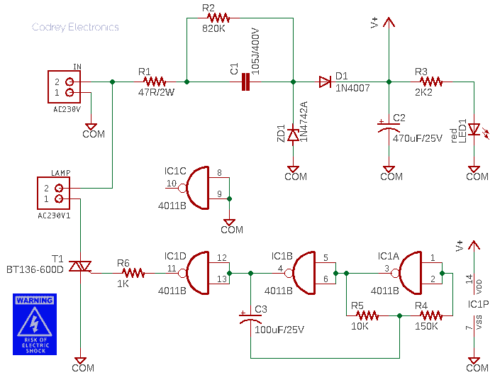 Ground Uplighter Circuit