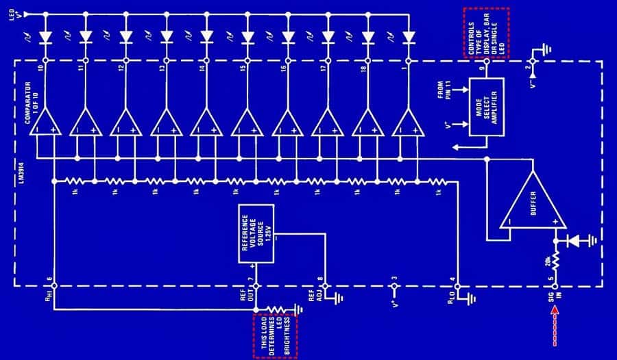 LM3914 Block Diagram