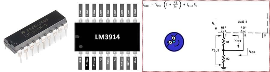 LM3914 IC-Int VREF