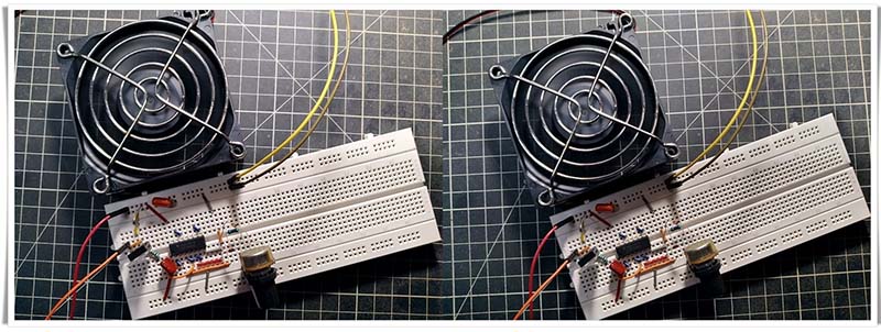 Simple Solder Fume Extractor Fan Test Breadboard (2)-side