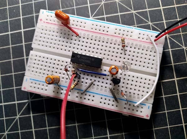 Universal Low Voltage Flasher Test Setup Breadboard