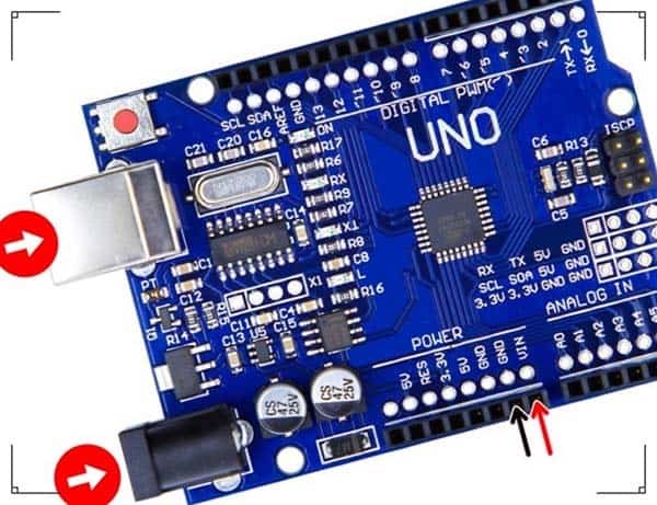 Arduino Uno DC Inputs