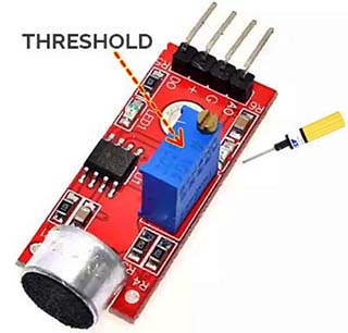 Sound Sensor Threshold Trimpot DO