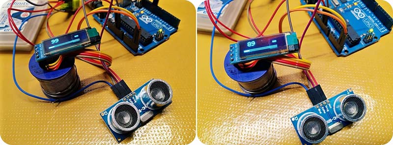 Arduino Distance Meter Measurement Test