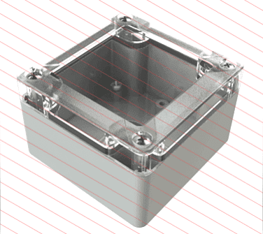 Tricolor Temperature Display Enclosure Model