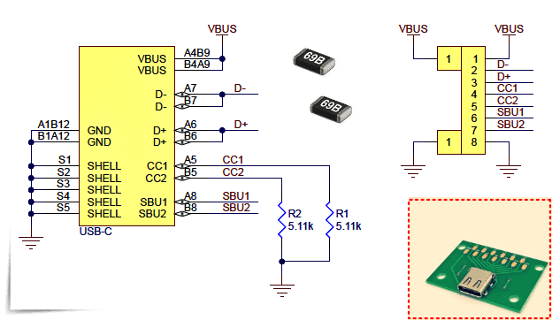 USB-C-Breakout Schematic PD5V