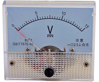 Analog 15VDC Meter