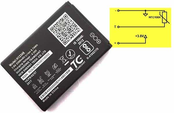 Jio M2S Battery Pin Data