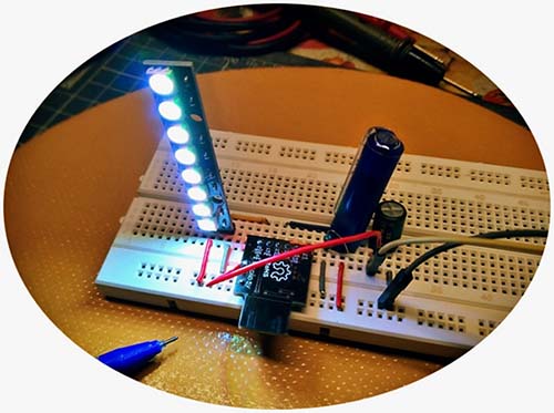 Funny TV Faker v1 Breadboard Prototype