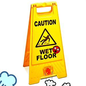 Wet Floor Sign LED Idea