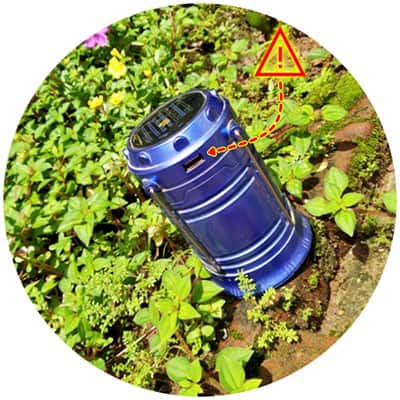 Solar LED Lantern Torch Teardown USB Danger