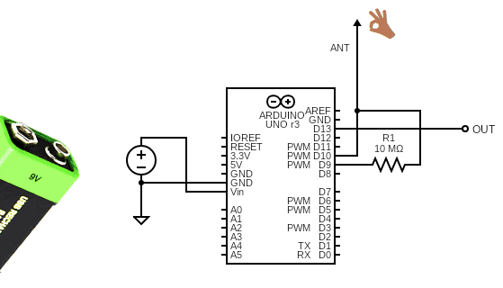 Arduino Uno Touch Schematic