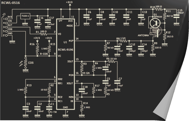 RCWL-0516 Rev Schematic