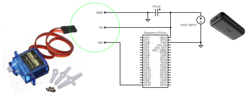 servo motor with raspberry pi pico using micropython |... Raspberry Pi Pico & Sweeping Servo - Codrey Electronics