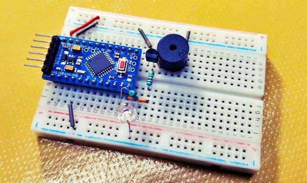 Pull Pin Alarm Breadboard