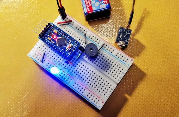 Pull Pin Alarm Breadboard