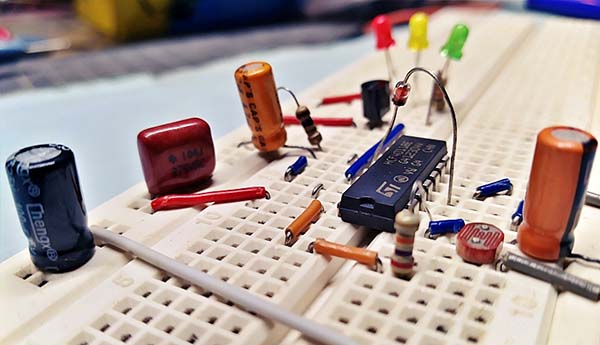 Dog Collar LED Breadboard