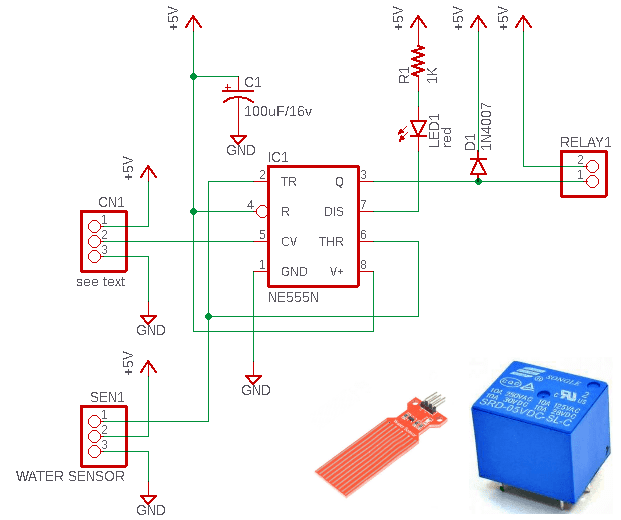 Simple Steam Sensor Schematic