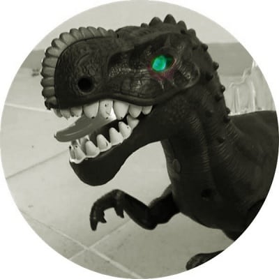 Dinosaur Toy with Glowing Eye