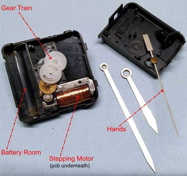 Quartz Clock Engine Parts