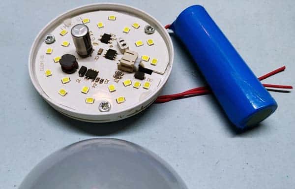 LED Inverter Lamp Inside
