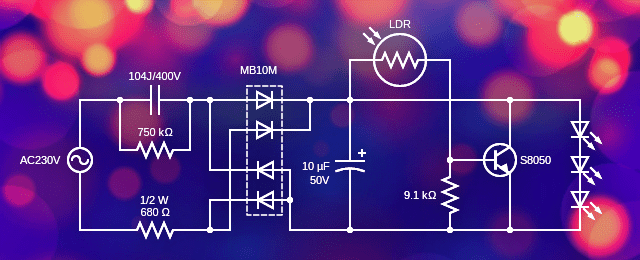 LED Night Light Schematic