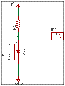 LM336Z5 Basic Schematic LM336Z5 Basic Schematic