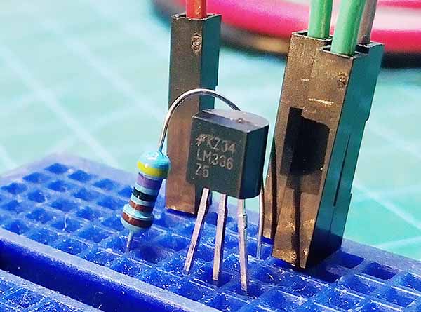 LM336Z5 Breadboard