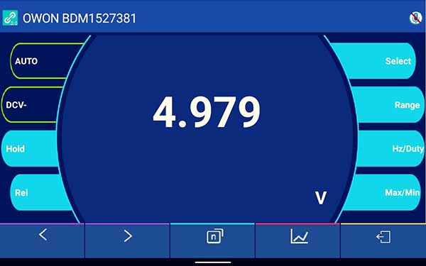 Owon Bluetooth Digital Multimeter Capture