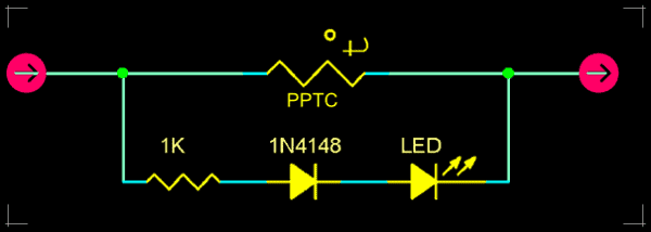 PPTC Fault LED Schematic