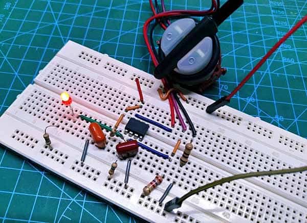 Muddy Water Detector Breadboard Test