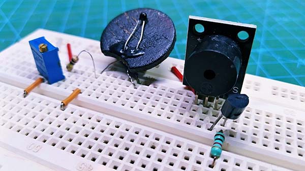 Overheat Sensor Siren Breadboard