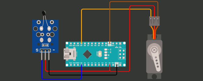 NTC TH Servo Arduino Nano Setup