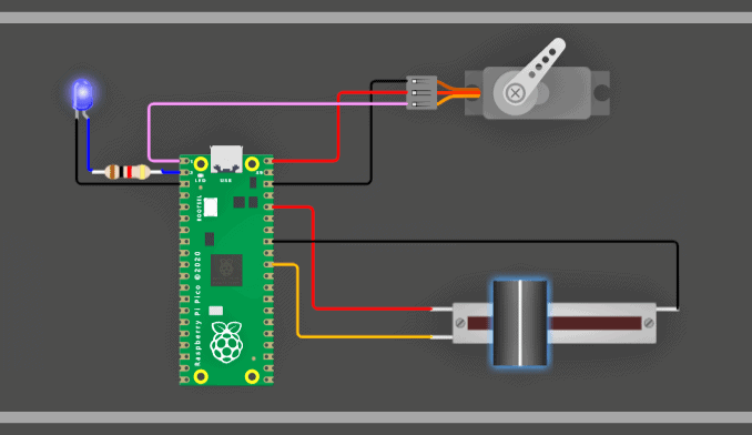 Servo LED Rpi Pico Setup