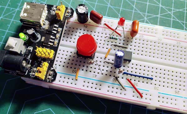 Self-Lock Delay Breadboard Test