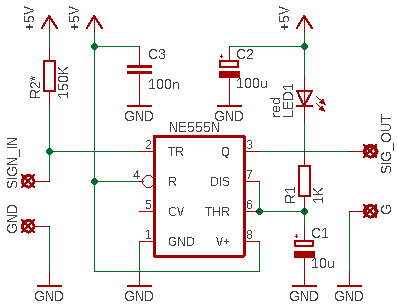 Universal Pulse Extender Schematic