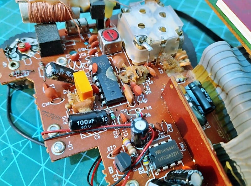 Old Clock Radio PCB