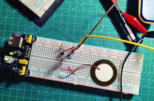 Contact Mic Breadboard