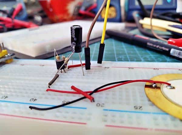 Contact Mic Breadboard