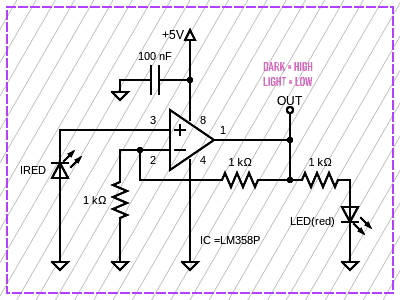 IRED-LM358 Schematic