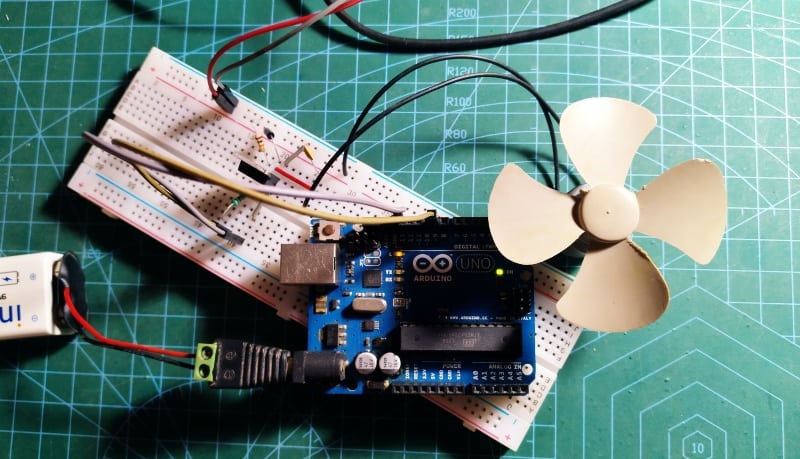 Toy DC Motor Arduino Uno Test