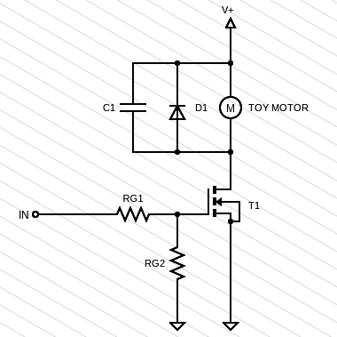 Toy Motor Driver Schematic