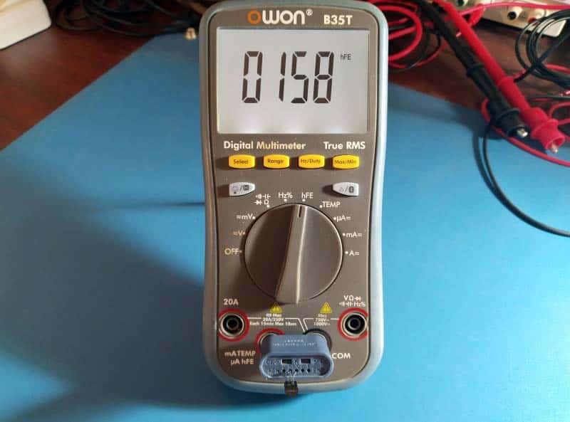 hFE Test Owon Digital Multimeter