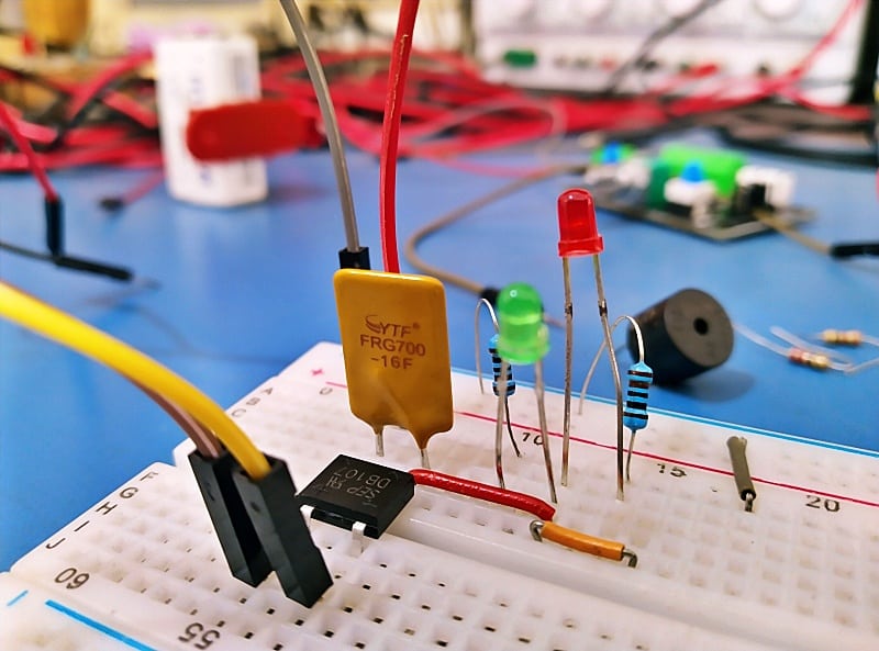 Safe Car Power Socket Breadboard Test