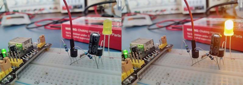 Lazy LED Flasher Breadboard