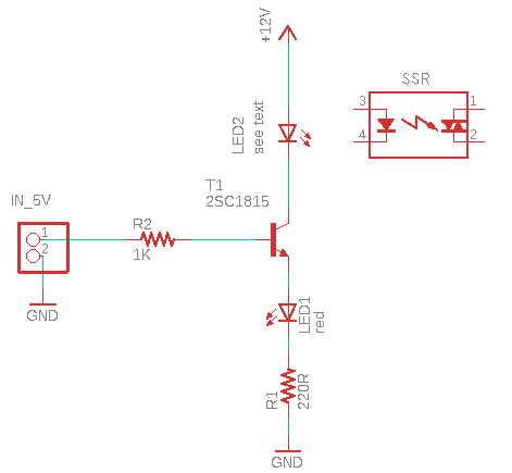 Solid state relay CC Adapter Schematic