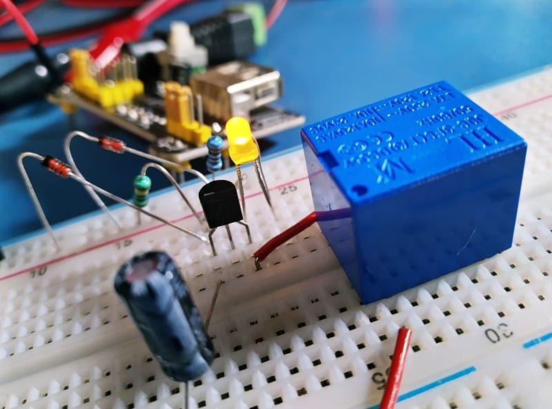 TL431 Delay Breadboard